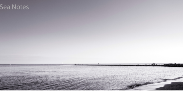 Sea Notesのイメージ写真。静かな海辺の風景。